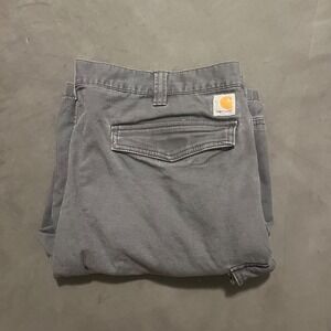 Carhartt Work Cargo‎ Shorts Men's Size 42 Relaxed Fit Gray Rugged Flex Cotton